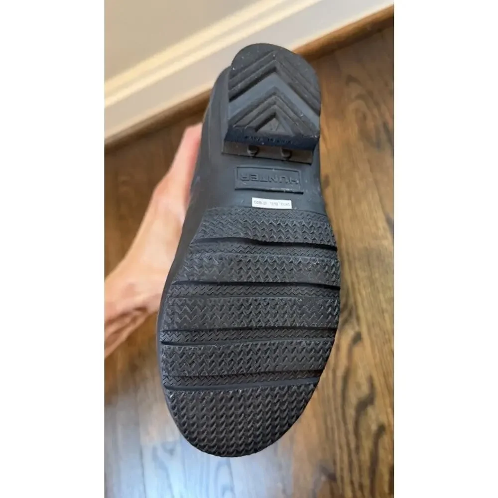 Hunter Black Tall Rain Boots Big Kids Size 1 NEW